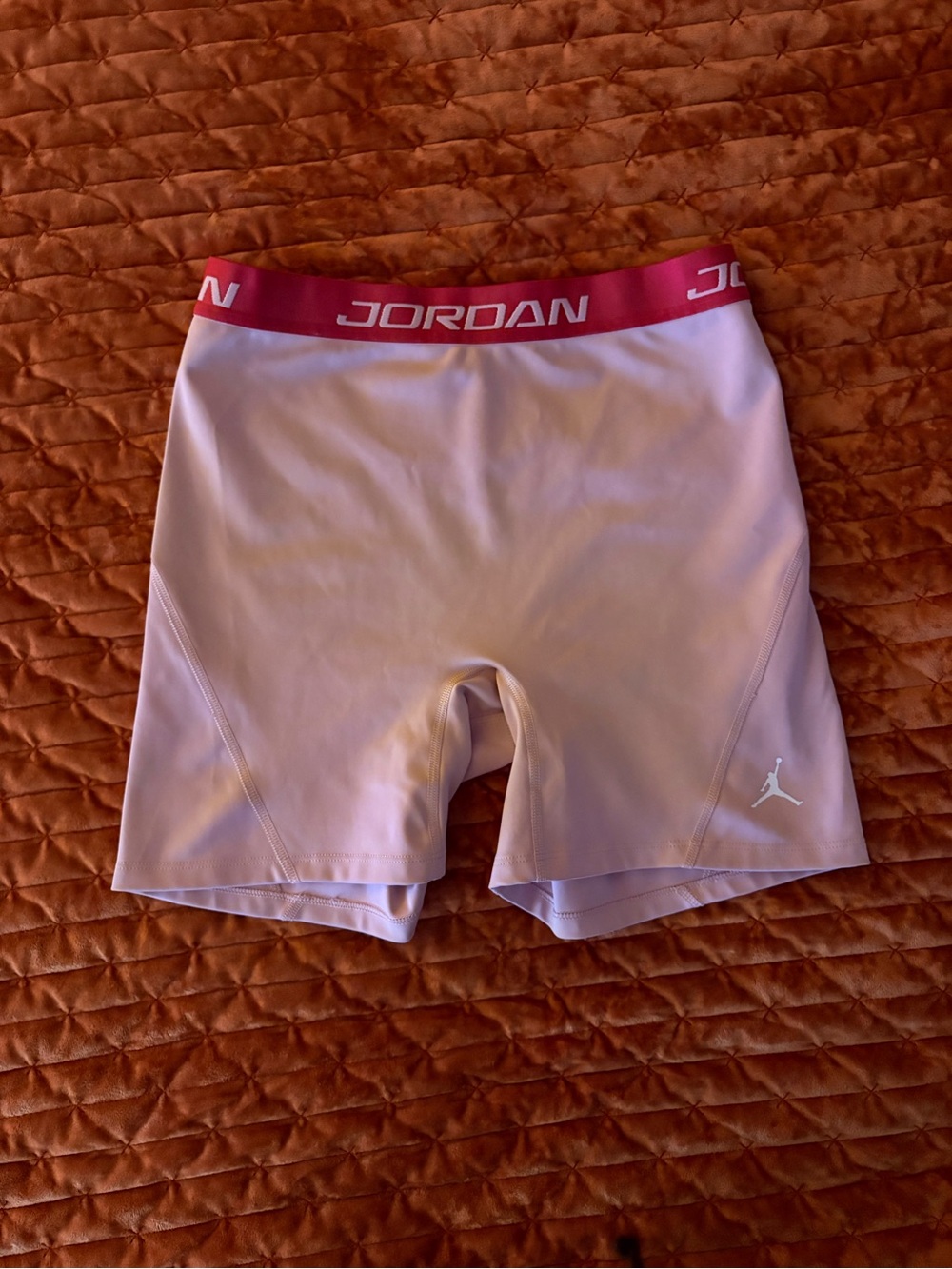Jordan women’s Pink Compression Dri Fit High waisted shorts